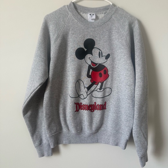 Disney Tops - Like New! Mickey Mouse Disneyland / Disney Parks Grey Sweatshirt